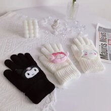 My Melody Cinnamoroll Kuromi Kawaii Plush Touchscreen Gloves My Melody Cinnamoroll Kuromi Kawaii Plush Touchscreen Gloves