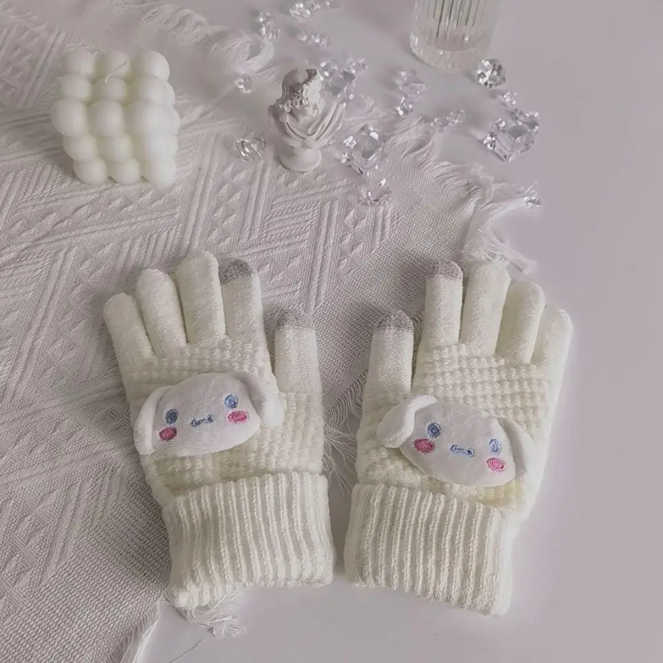 My Melody Cinnamoroll Kuromi Kawaii Plush Touchscreen Gloves My Melody Cinnamoroll Kuromi Kawaii Plush Touchscreen Gloves