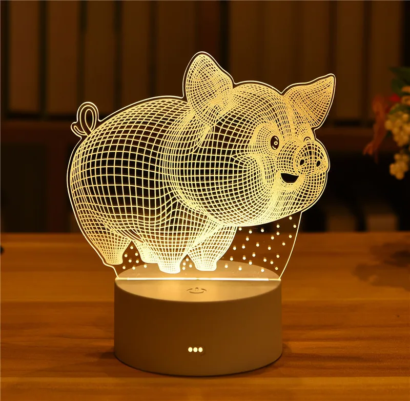 Led Night Light 3D Kawaii Toy