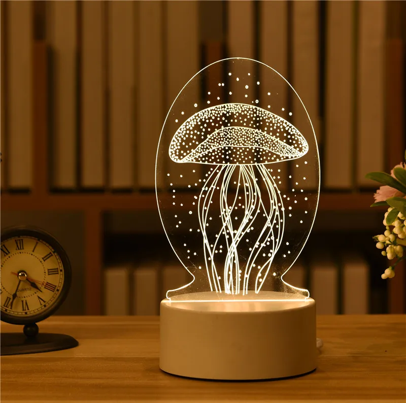 Led Night Light 3D Kawaii Toy