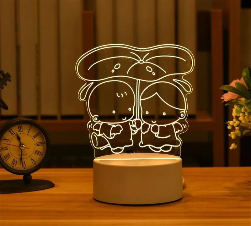 Led Night Light 3D Kawaii Toy