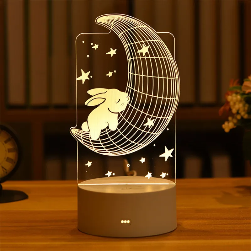 Led Night Light 3D Kawaii Toy
