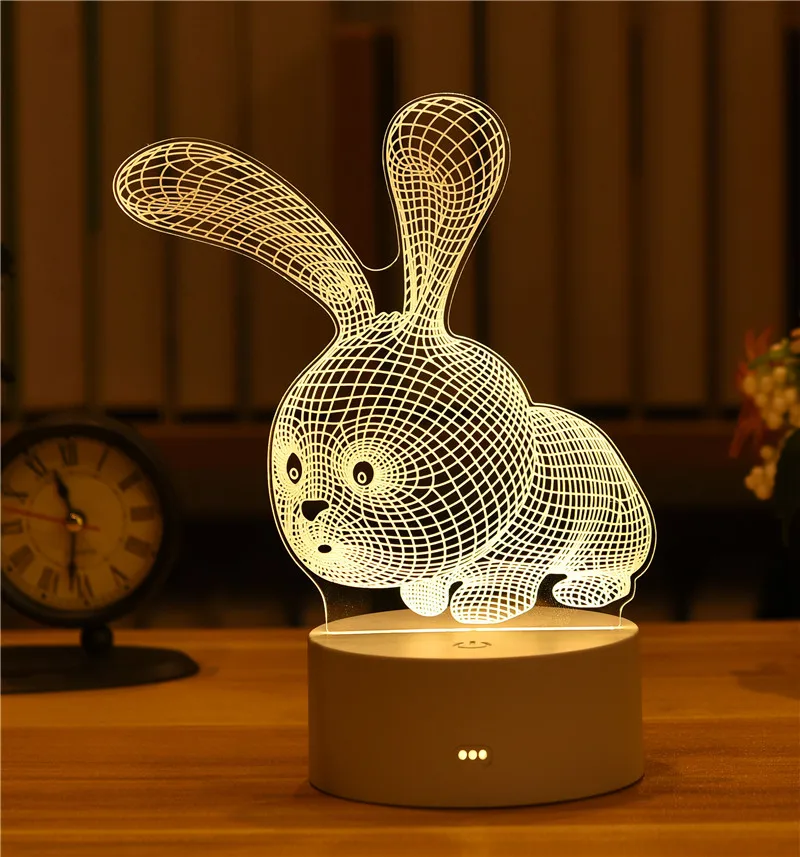 Led Night Light 3D Kawaii Toy
