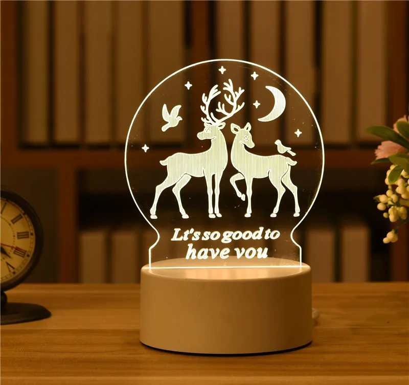 Led Night Light 3D Kawaii Toy