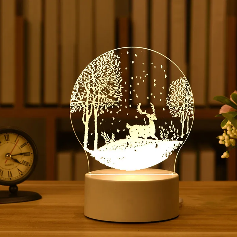 Led Night Light 3D Kawaii Toy