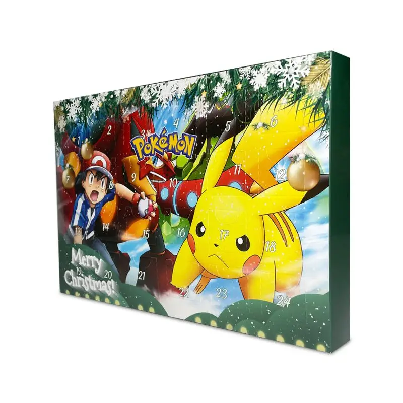 Pokemon Christmas 24 PCS Kawaii Advent Calendar Box With Toy Pokemon Christmas 24 PCS Kawaii Advent Calendar Box With Toy