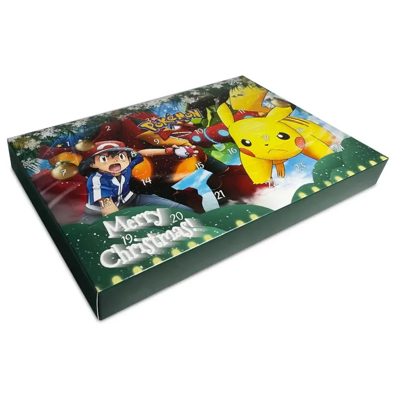 Pokemon Christmas 24 PCS Kawaii Advent Calendar Box With Toy Pokemon Christmas 24 PCS Kawaii Advent Calendar Box With Toy