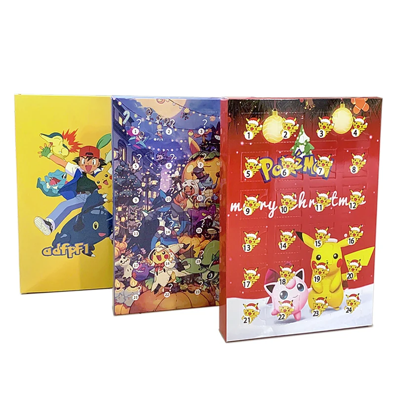 Pokemon Christmas Advent Calendar with Mini Action Figures Random 24PCS Pokemon Christmas Advent Calendar with Mini Action Figures Random 24PCS