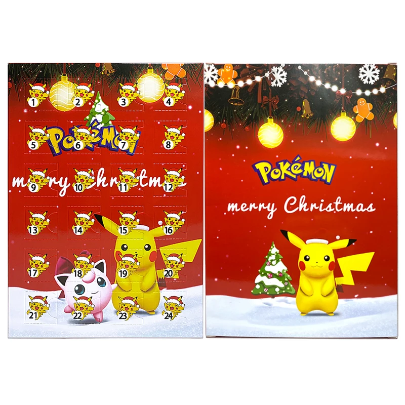 Pokemon Christmas Advent Calendar with Mini Action Figures Random 24PCS Pokemon Christmas Advent Calendar with Mini Action Figures Random 24PCS
