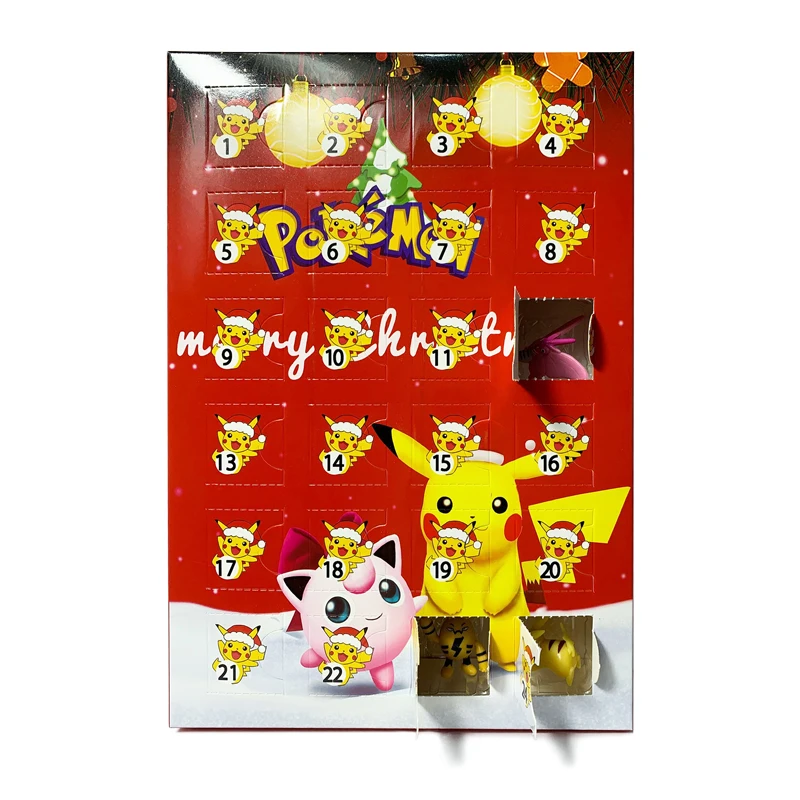 Pokemon Christmas Advent Calendar with Mini Action Figures Random 24PCS Pokemon Christmas Advent Calendar with Mini Action Figures Random 24PCS