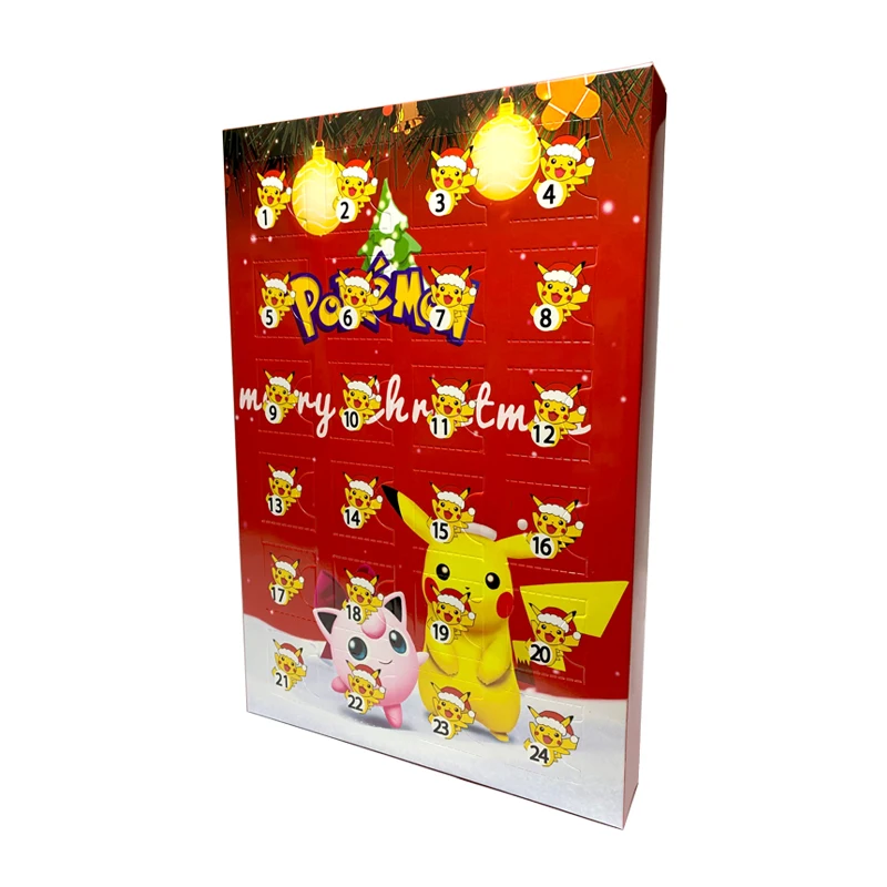 Pokemon Christmas Advent Calendar with Mini Action Figures Random 24PCS Pokemon Christmas Advent Calendar with Mini Action Figures Random 24PCS