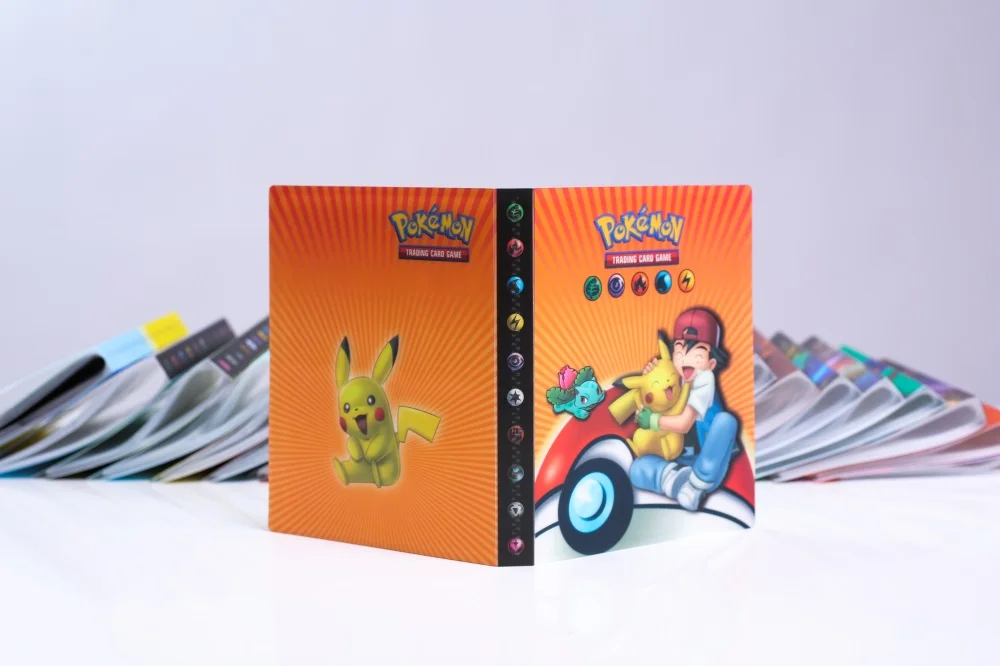 Pokemon Album Cards Book Map Kawaii Letter Holder Binder