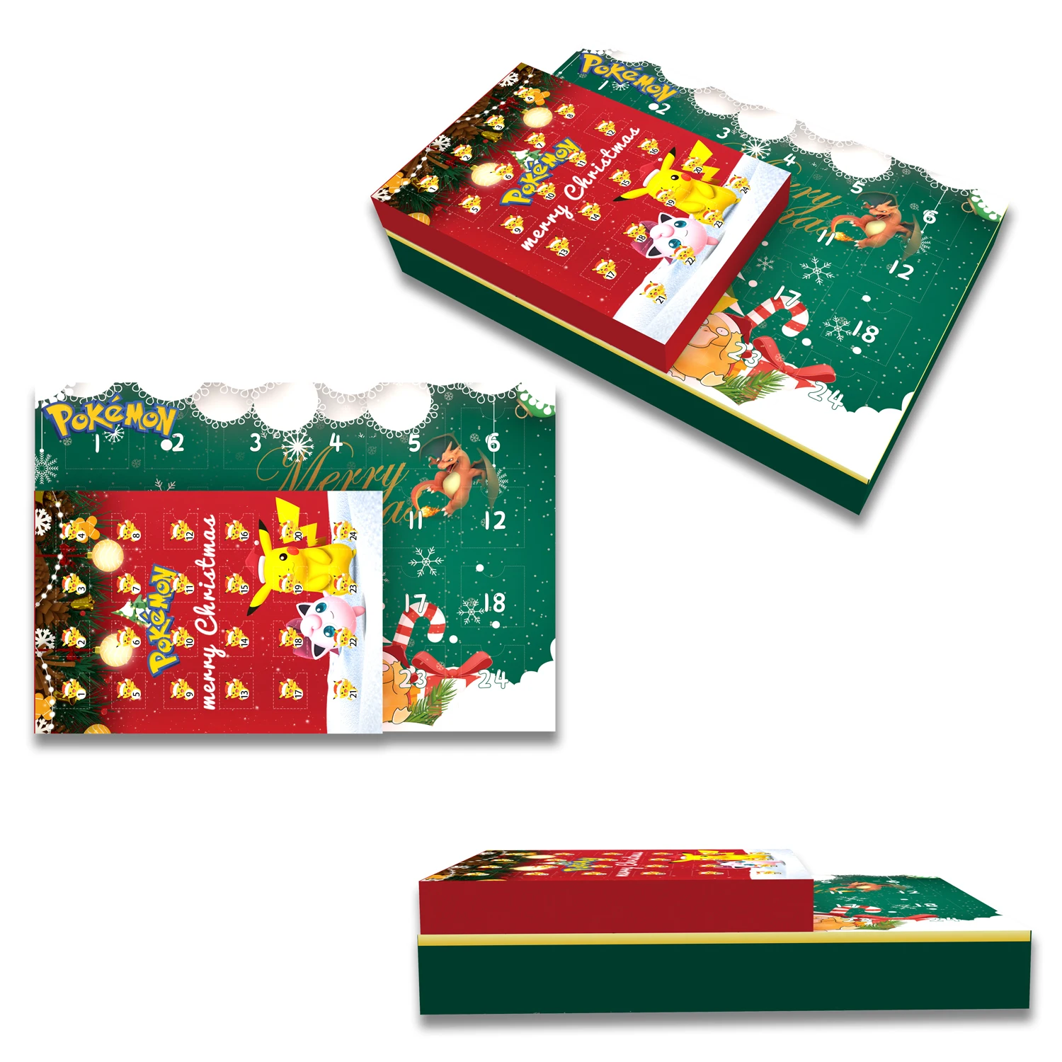 Pokemon Pikachu Action Figure Kawaii Calendar Box