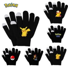 Pokemon Pikachu Knitted Gloves Christmas Gift Pokemon Pikachu Knitted Gloves Christmas Gift