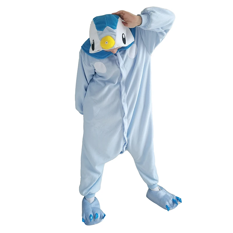 Piplup Pokemon Onesie Kigurumi Cosplay Costume Pajama For Adults