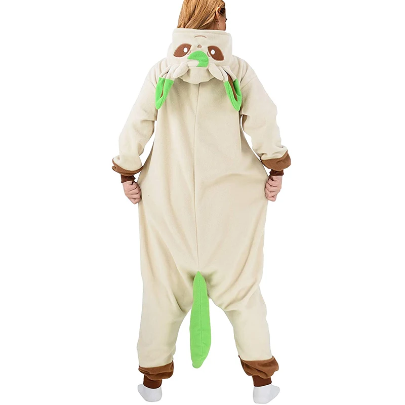 Leafeon Pokemon Onesie Kigurumi Cosplay Costume Pajama For Adults