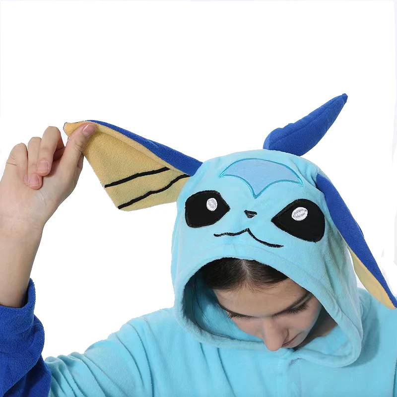 Vaporeon Pokemon Onesie Kigurumi Cosplay Costume Pajama For Adults Vaporeon Pokemon Onesie Kigurumi Cosplay Costume Pajama For Adults