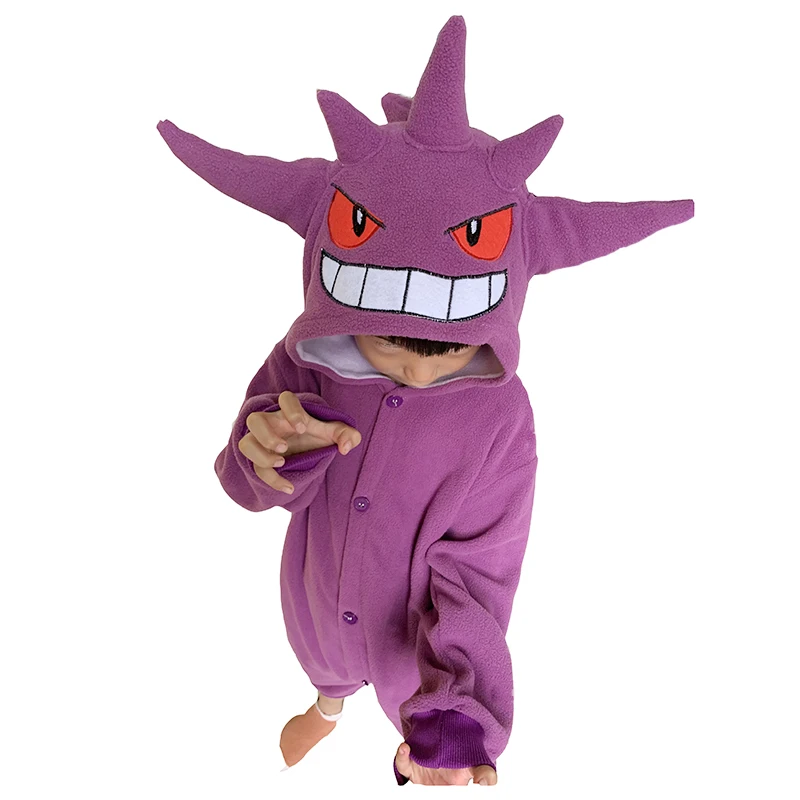 Gengar Onesie Kigurumi For Kids Pokemon Cosplay Costume Pajama