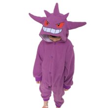 Gengar Onesie Kigurumi For Kids Pokemon Cosplay Costume Pajama Gengar Onesie Kigurumi For Kids Pokemon Cosplay Costume Pajama