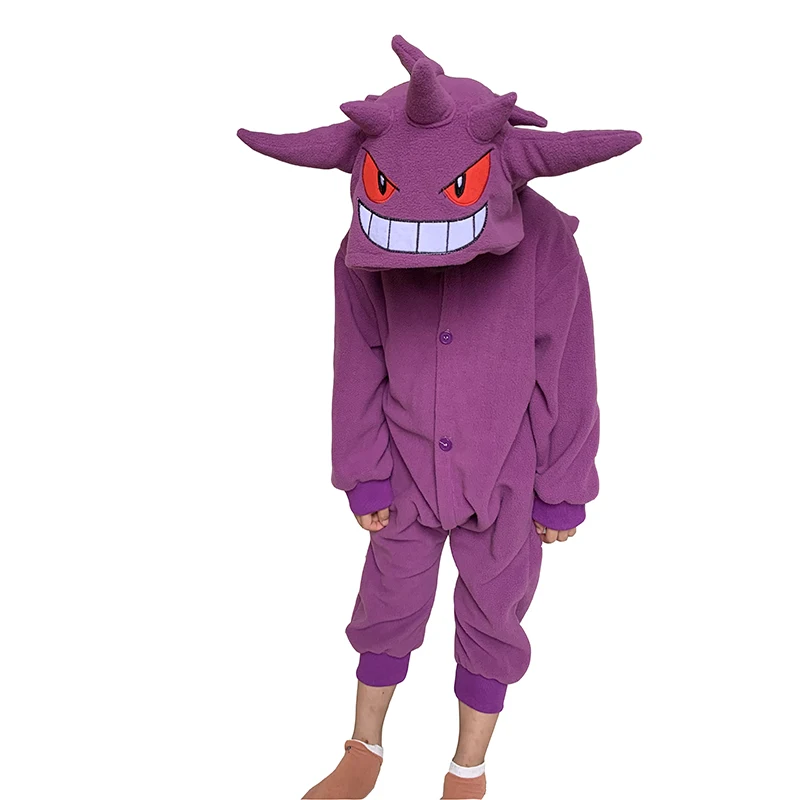 Gengar Onesie Kigurumi For Kids Pokemon Cosplay Costume Pajama