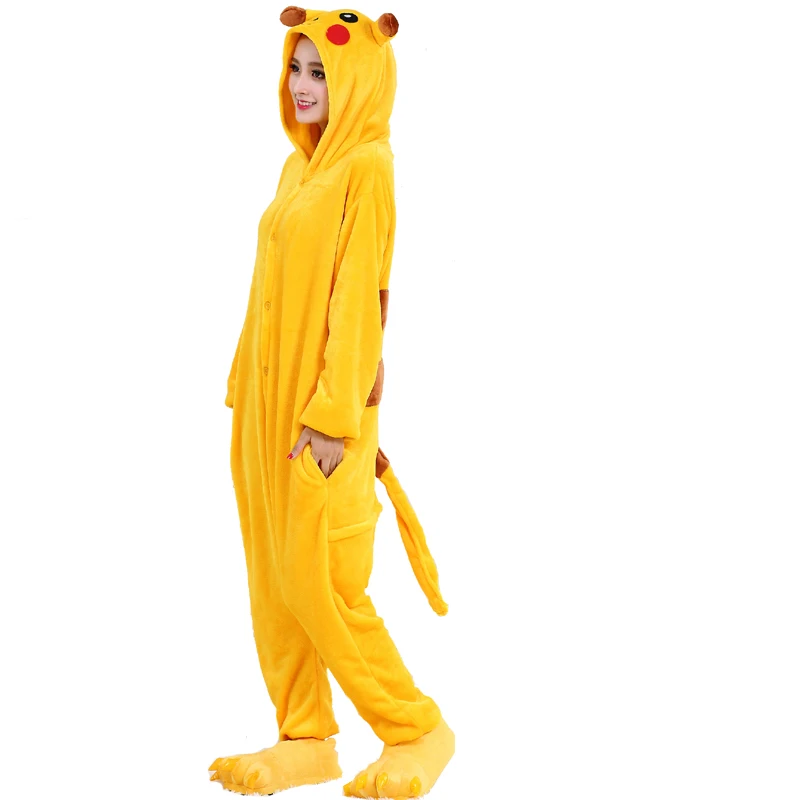 Soft Pokemon Pikachu Onesie Kigurumi Winter Christmas Pajama