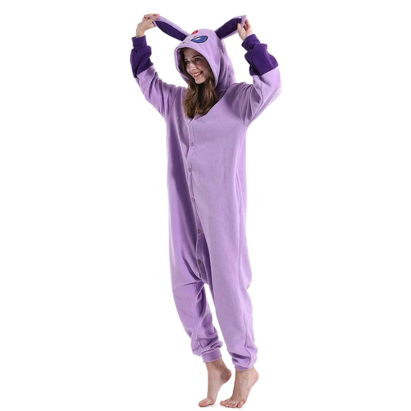 Espeon Pokemon Onesie Christmas Kigurumi Pajama Cosplay Costume