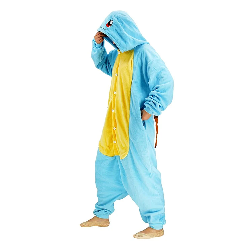 Squirtle Adult Pokemon Onesie Kigurumi Pajama Cosplay Costume