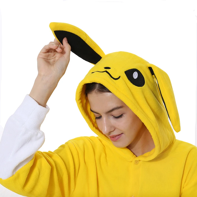 Jolteon One-Piece Pokemon Onesie Kigurumi Pajama For Adults