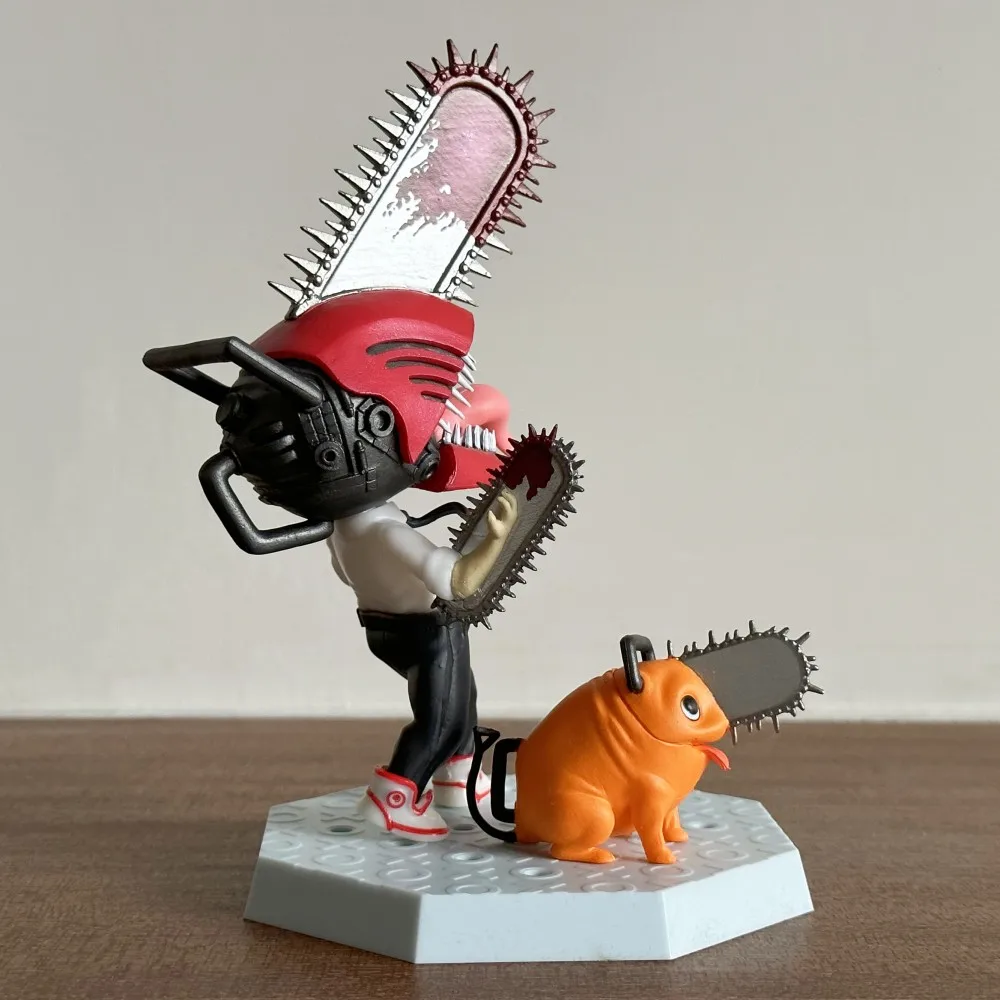 Anime Chainsaw Man Denji Pochita Kawaii Statue Toy