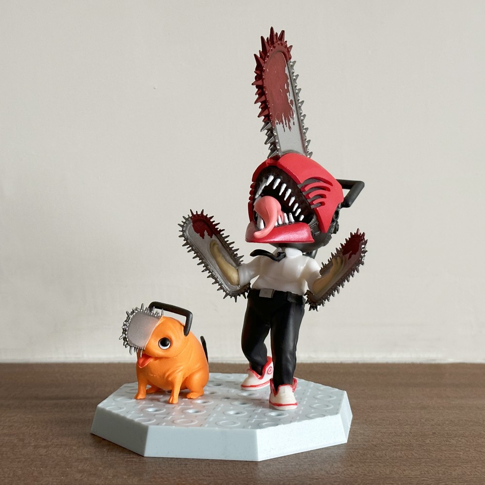 Anime Chainsaw Man Denji Pochita Kawaii Statue Toy