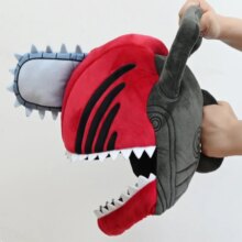 Anime Chainsaw Man Plush Pochita Denji Kawaii Cosplay Headgear Helmet Anime Chainsaw Man Plush Pochita Denji Kawaii Cosplay Headgear Helmet