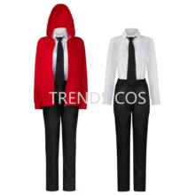 Anime Chainsaw Man Power Cosplay Full Set Red Jacket Shirt Headwear Kawaii Cosplay Wig Anime Chainsaw Man Power Cosplay Full Set Red Jacket Shirt Headwear Kawaii Cosplay Wig