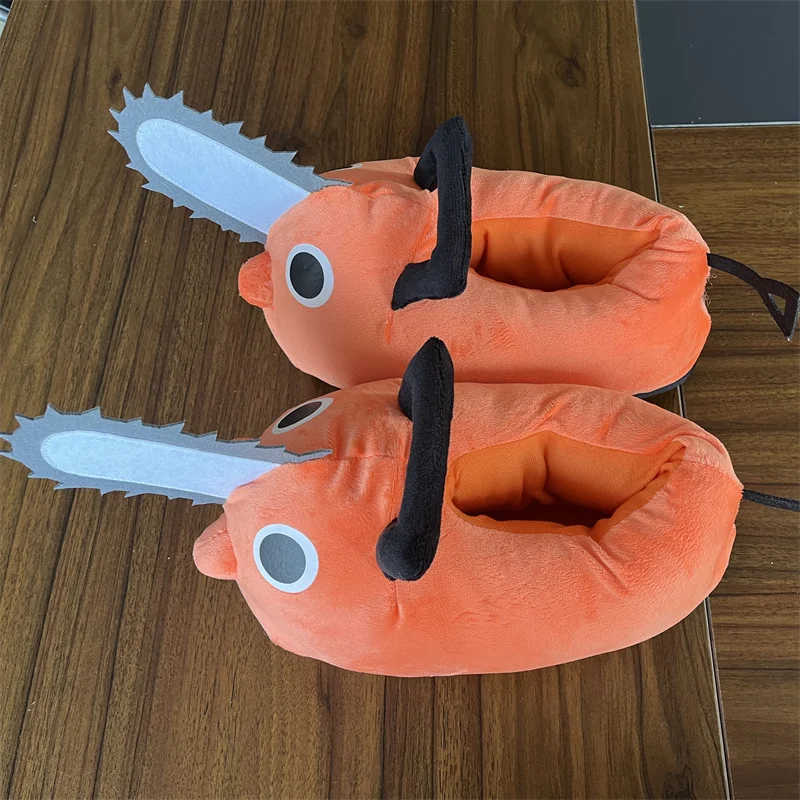 Anime Chainsaw Man Pochita Kawaii Plush Slipper
