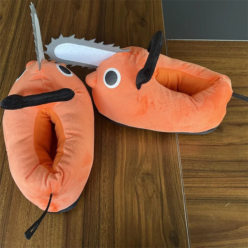 Anime Chainsaw Man Pochita Kawaii Plush Slipper