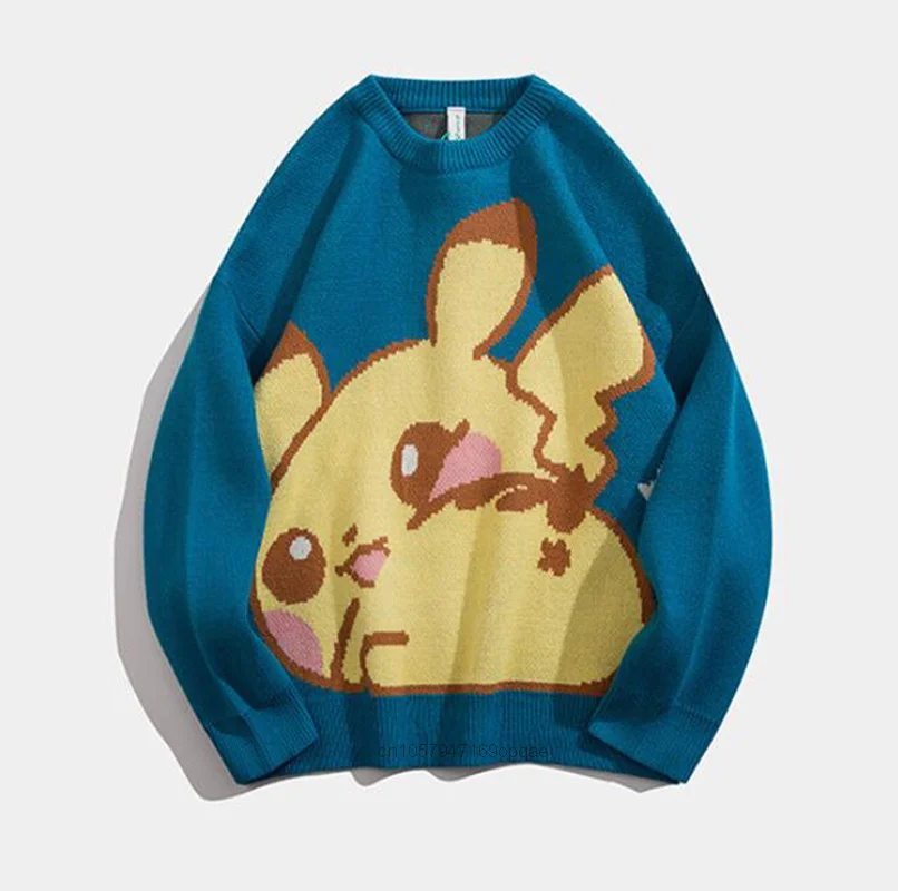 Kawaii Pokemon Long Sleeve Pikachu Psyduck Gengar Snorlax Sweater