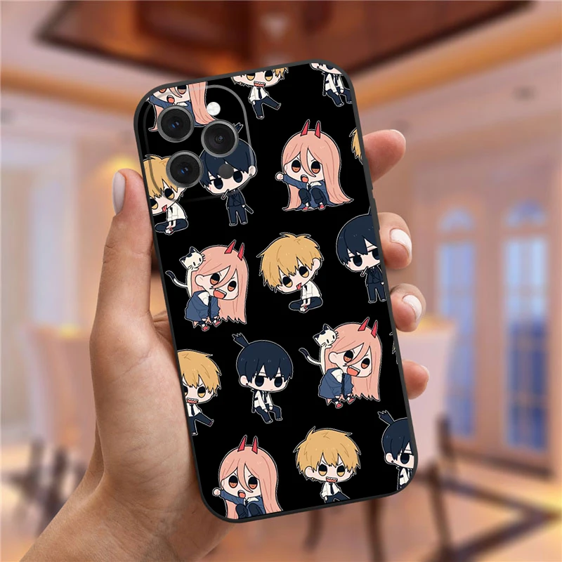 Japanese Anime Chainsaw Man Phone Case For iPhone 14 Pro Max XR XS Max