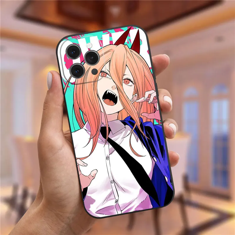 Japanese Anime Chainsaw Man Phone Case For iPhone 14 Pro Max XR XS Max