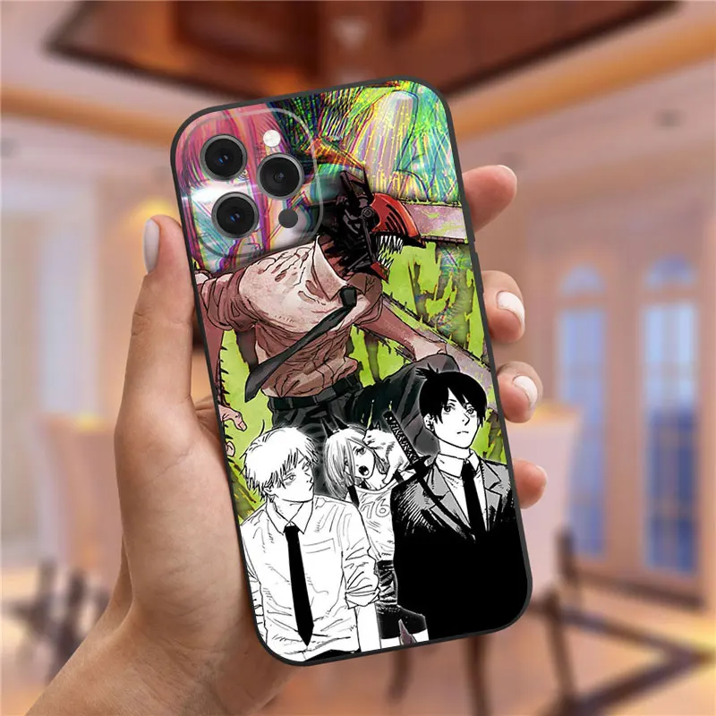 Japanese Anime Chainsaw Man Phone Case For iPhone 14 Pro Max XR XS Max