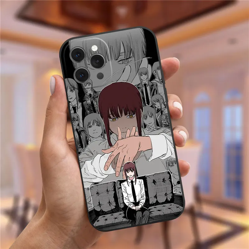 Japanese Anime Chainsaw Man Phone Case For iPhone 14 Pro Max XR XS Max