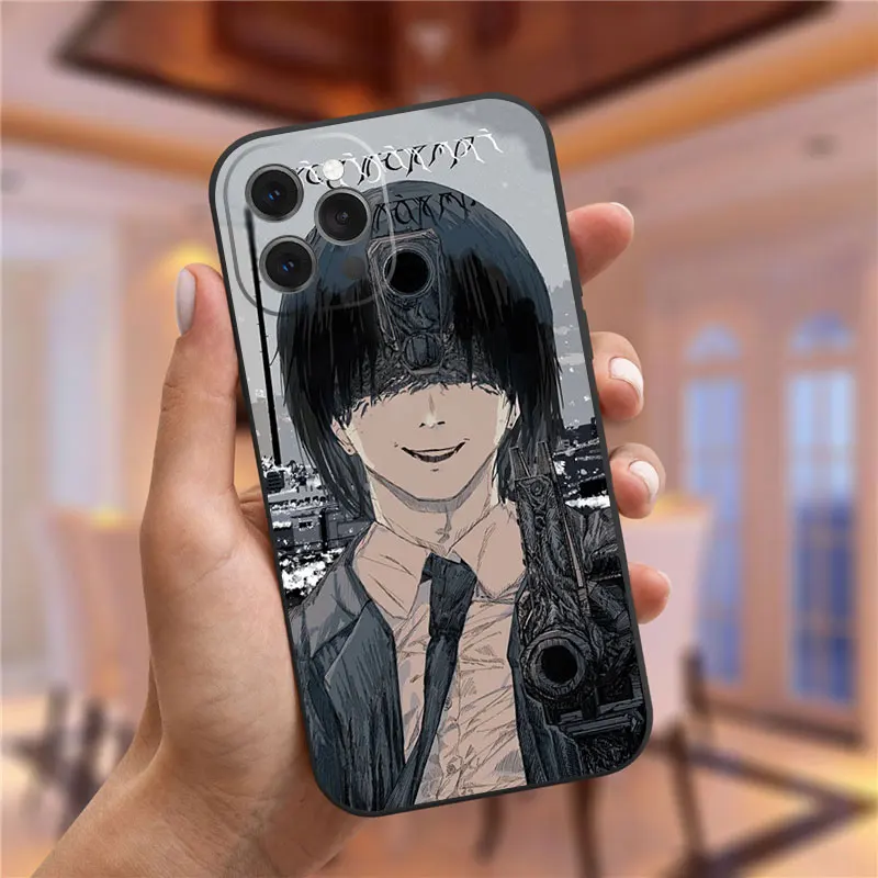 Japanese Anime Chainsaw Man Phone Case For iPhone 14 Pro Max XR XS Max