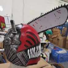 Anime Chainsaw Man Saw Wearable Helmet Role Play Cosplay Mask Anime Chainsaw Man Saw Wearable Helmet Role Play Cosplay Mask