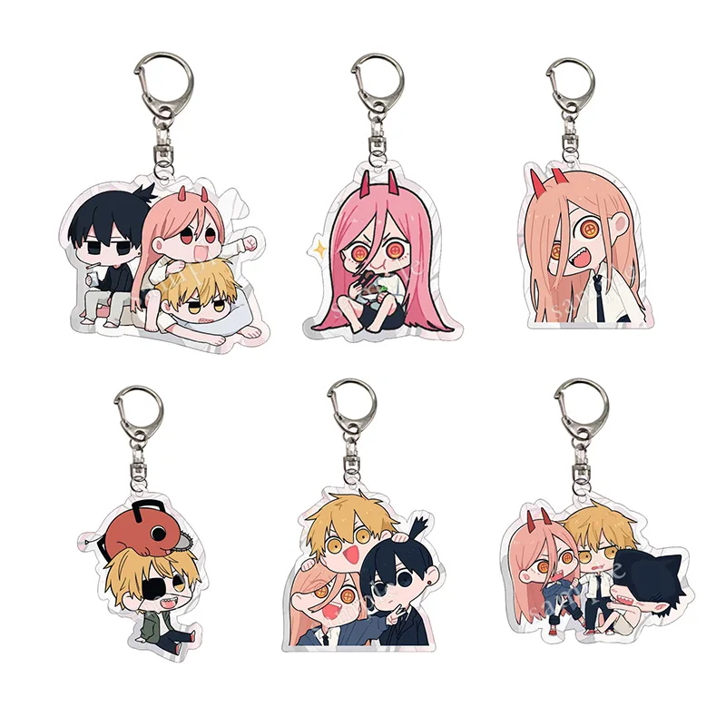 Anime Chainsaw Man Pendant Keychains Anime Chainsaw Man Pendant Keychains