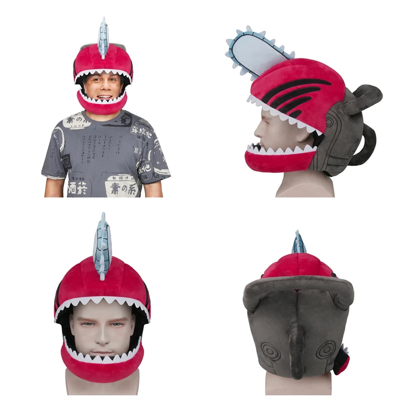 Anime Chainsaw Man Denji Pochita Warm Plush Hat Mask Xmas Gift