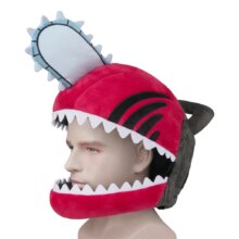 Anime Chainsaw Man Denji Pochita Warm Plush Hat Mask Xmas Gift Anime Chainsaw Man Denji Pochita Warm Plush Hat Mask Xmas Gift