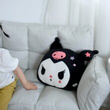 Anime Kuromi Kawaii Soft Stuffed Plush Pillow With Blanket Anime Kuromi Kawaii Soft Stuffed Plush Pillow With Blanket