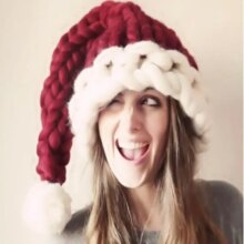 Women’s Wool Knitted Thick Thread Christmas Kawaii Hat Women's Wool Knitted Thick Thread Christmas Kawaii Hat
