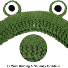 Frog Knitted Kawaii Crochet Cap Frog Knitted Kawaii Crochet Cap