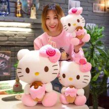 Cartoon Hello Kitty With Ice Cream Kawaii Soft Stuffed Plush Toy Cartoon Hello Kitty With Ice Cream Kawaii Soft Stuffed Plush Toy