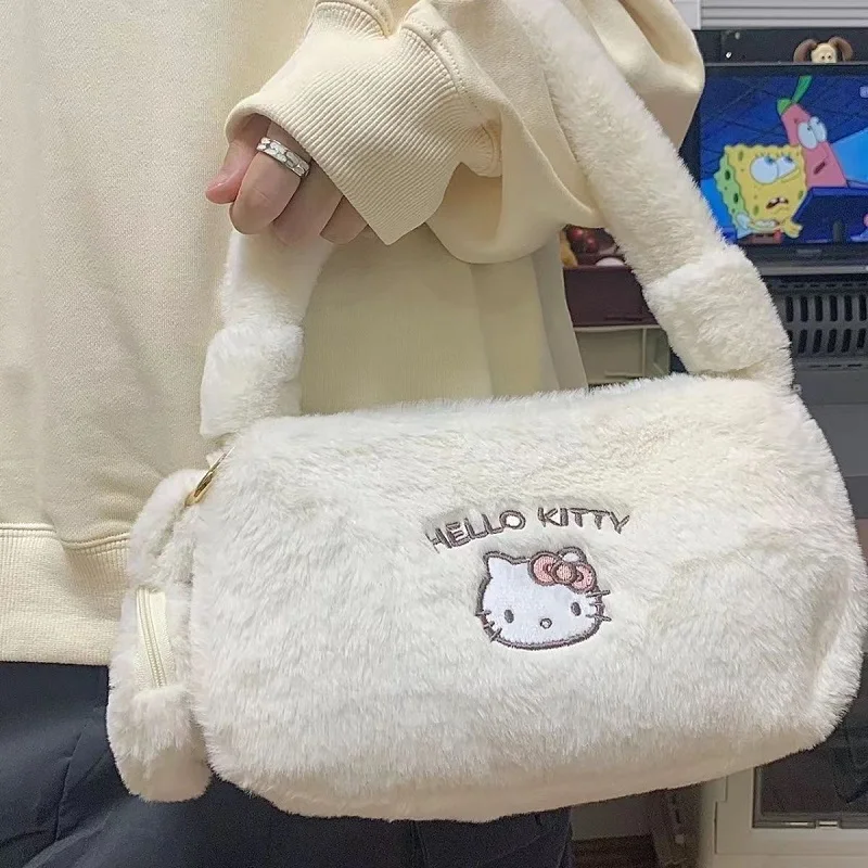 Cartoon Hello Kitty Plush Kawaii Shoulder Bag Cartoon Hello Kitty Plush Kawaii Shoulder Bag