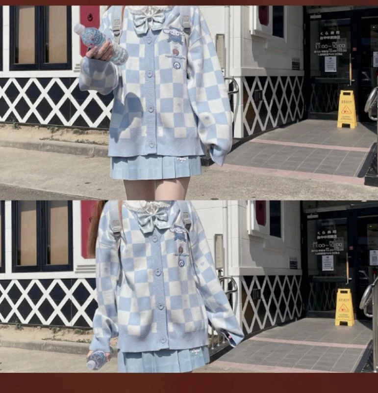 Cartoon Cinnamoroll Kawaii Uniform Sweater